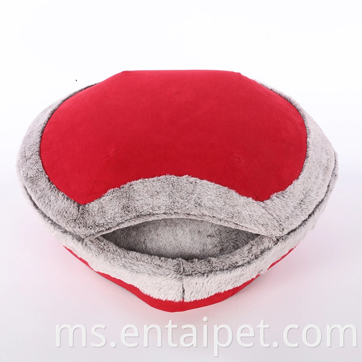 Katil Bahan Bahan Suede Jeruk Berkualiti Tinggi untuk Kucing